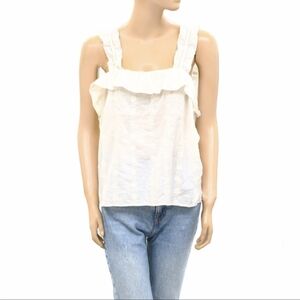 Sezane Paris Hermine Blouse Top XL
